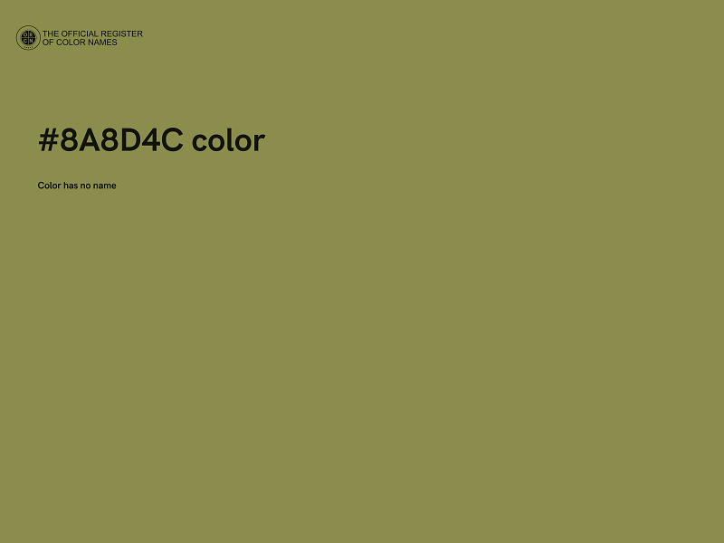 #8A8D4C color image