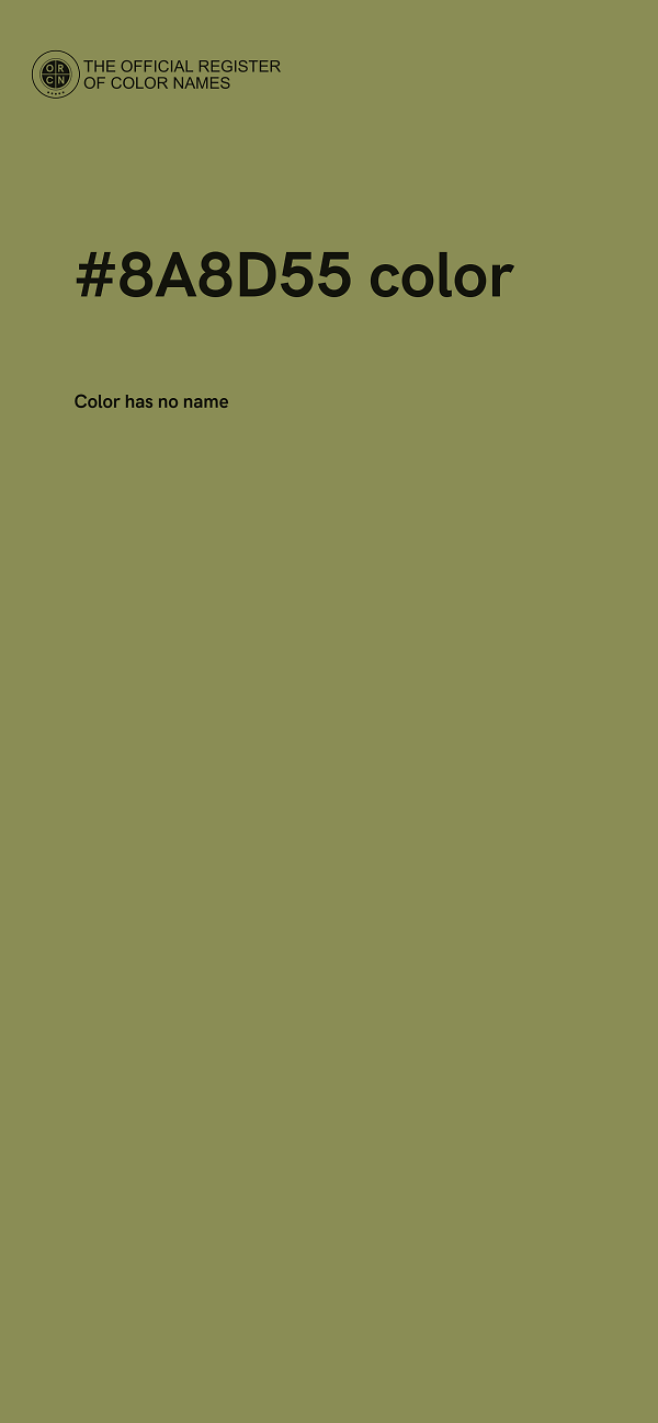 #8A8D55 color image