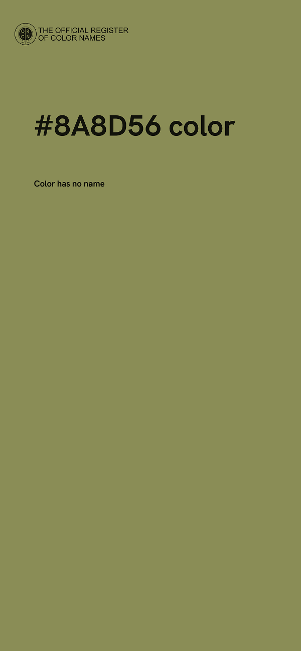 #8A8D56 color image