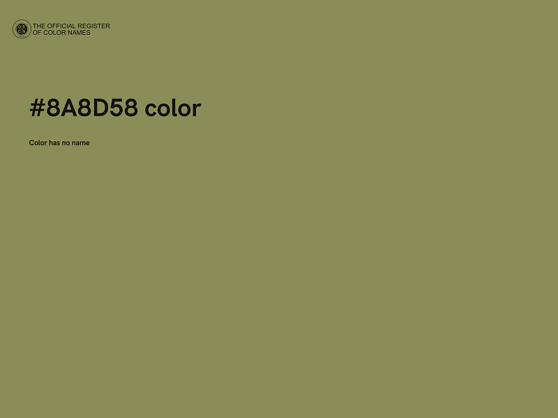 #8A8D58 color image
