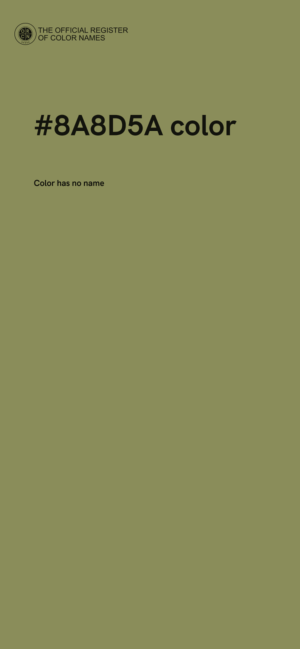 #8A8D5A color image
