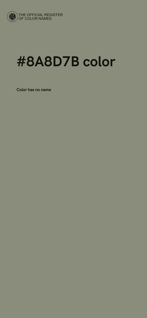 #8A8D7B color image