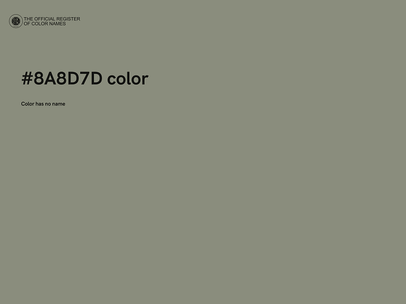 #8A8D7D color image