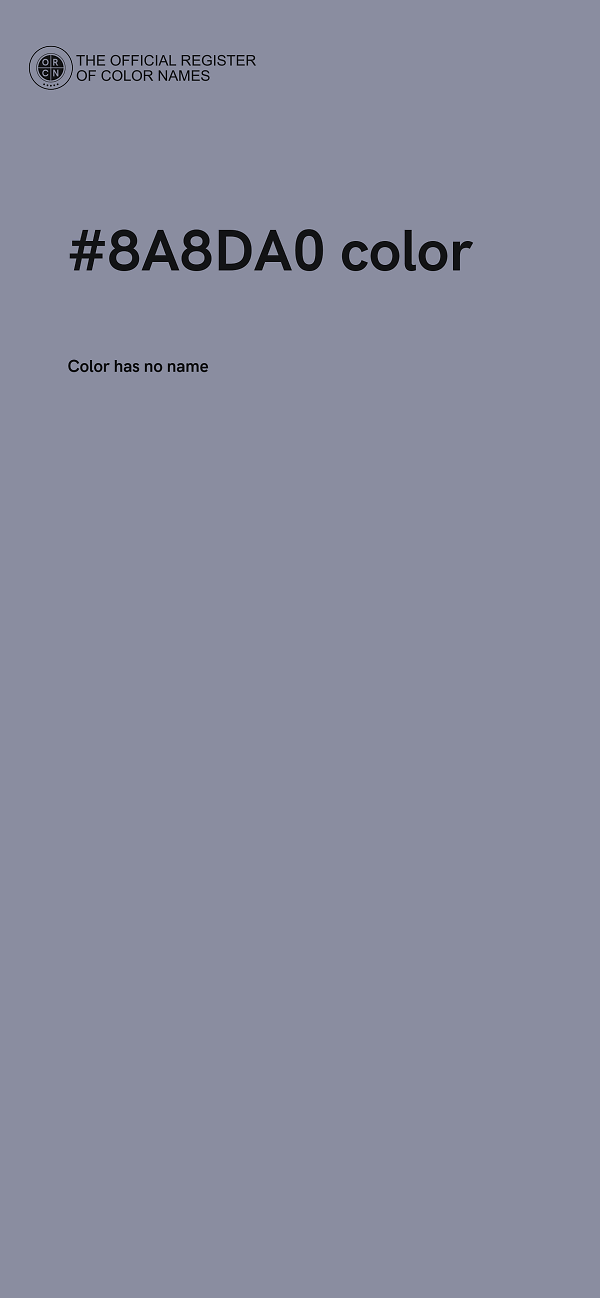 #8A8DA0 color image