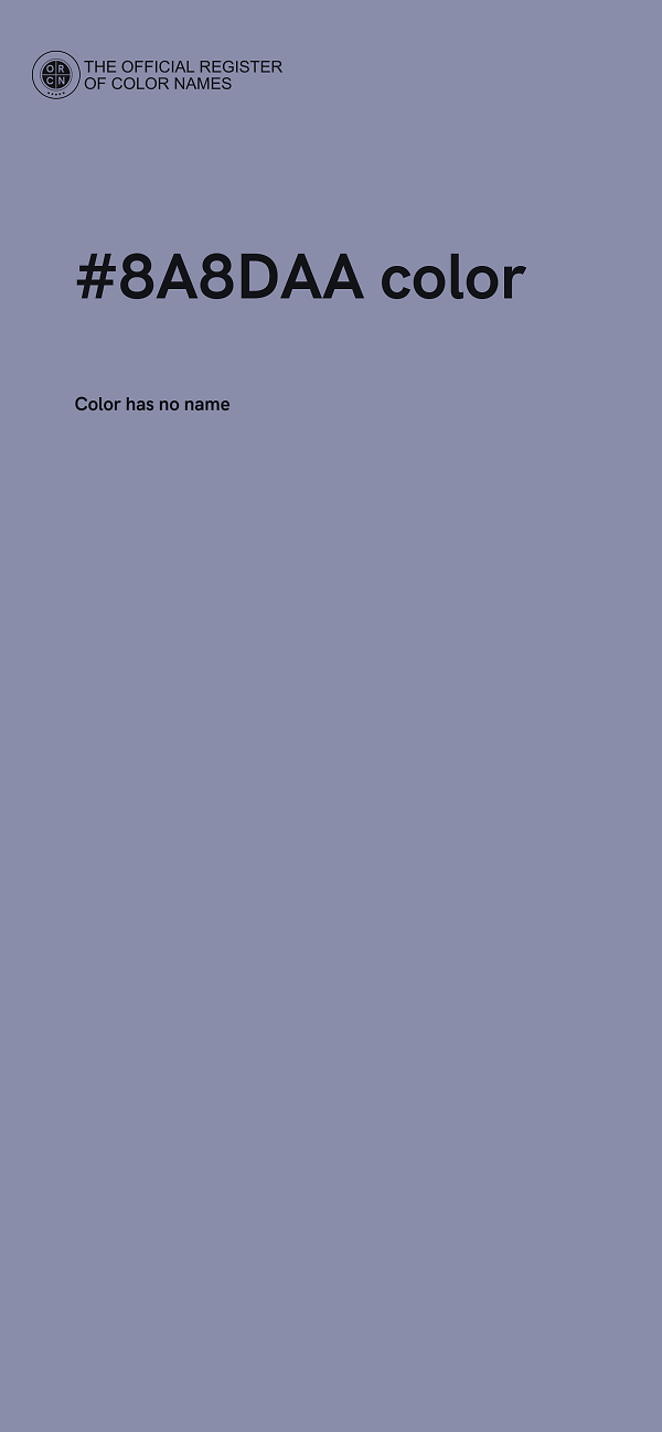 #8A8DAA color image