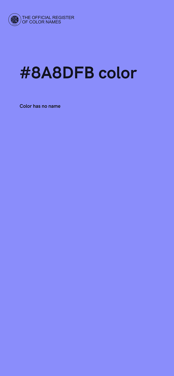 #8A8DFB color image