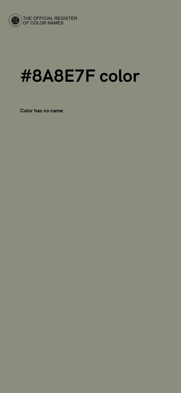 #8A8E7F color image