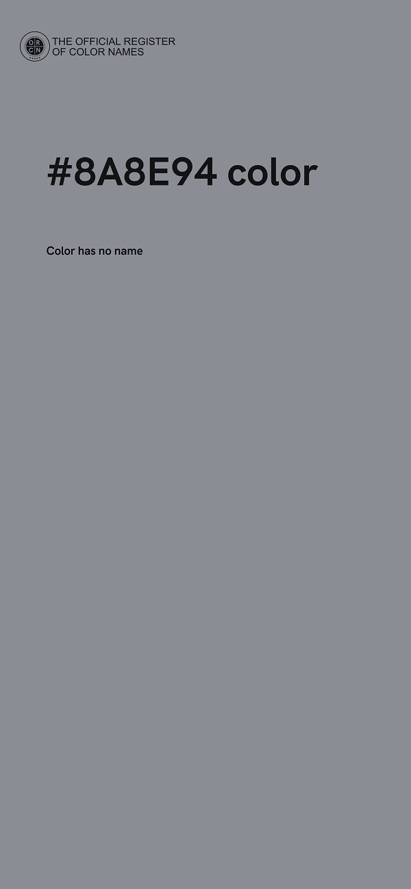 #8A8E94 color image