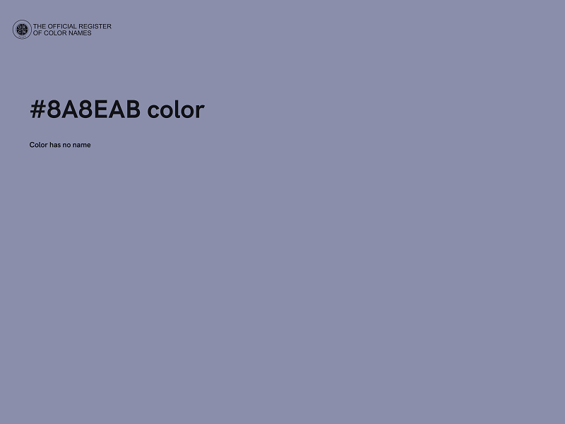 #8A8EAB color image