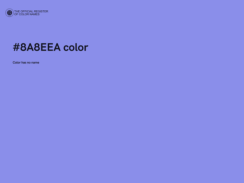 #8A8EEA color image