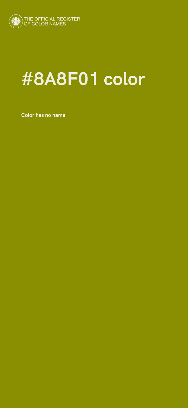 #8A8F01 color image