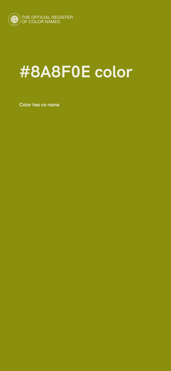 #8A8F0E color image
