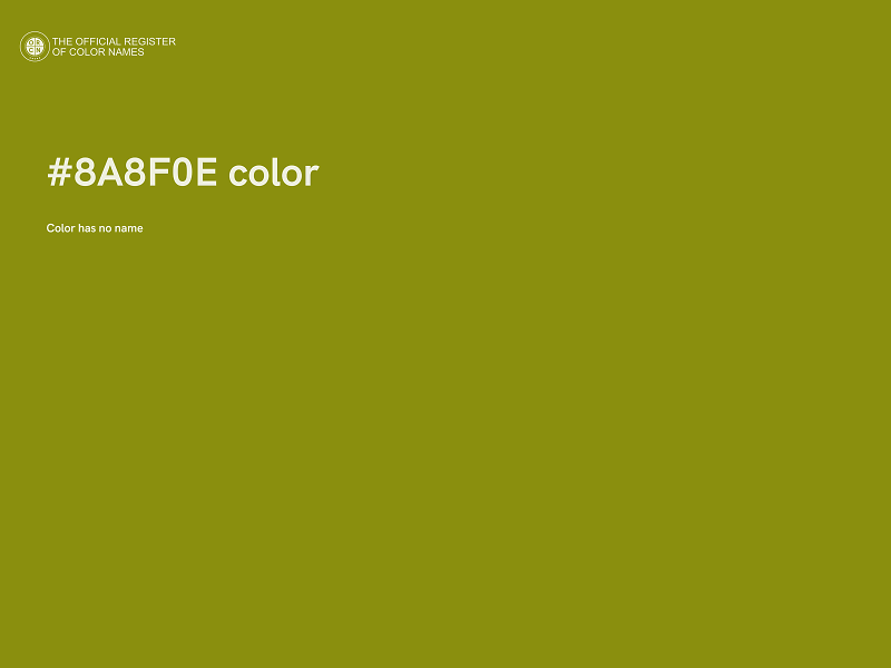 #8A8F0E color image