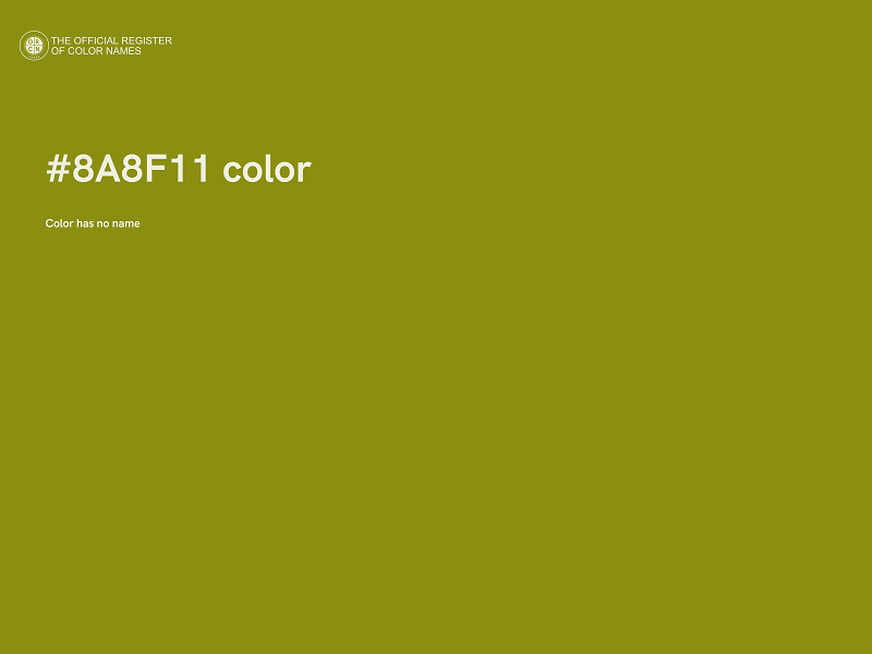 #8A8F11 color image
