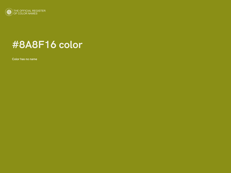 #8A8F16 color image