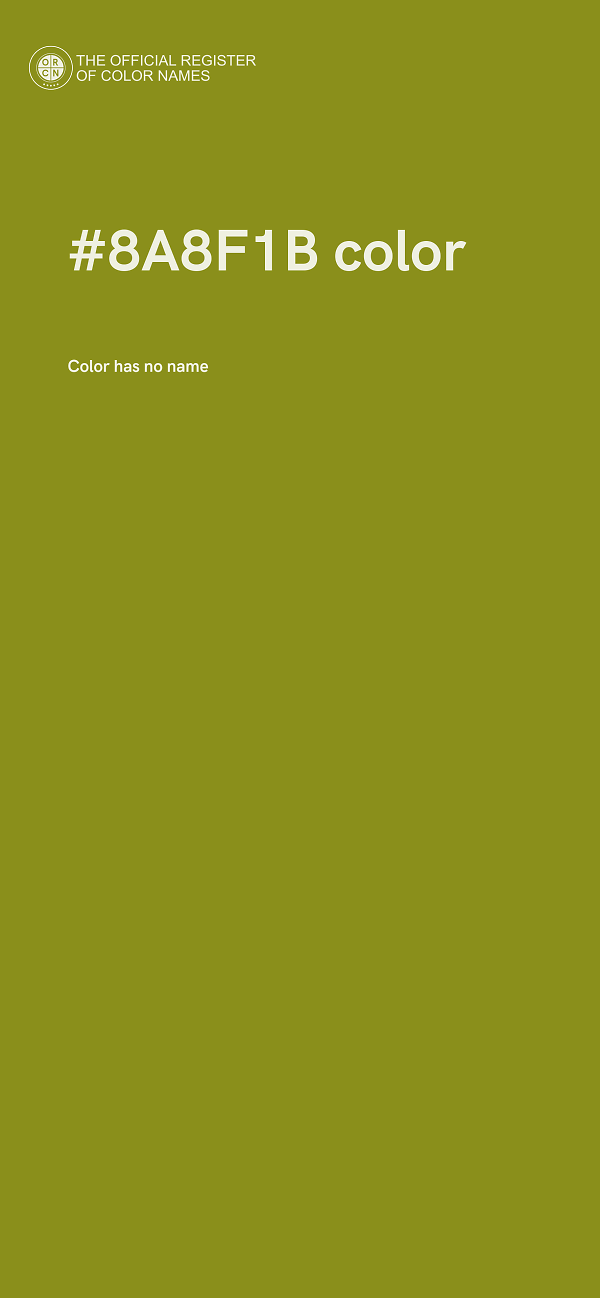 #8A8F1B color image