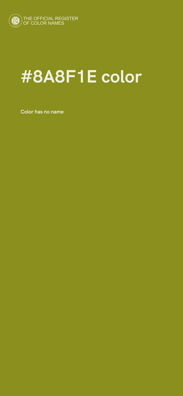 #8A8F1E color image