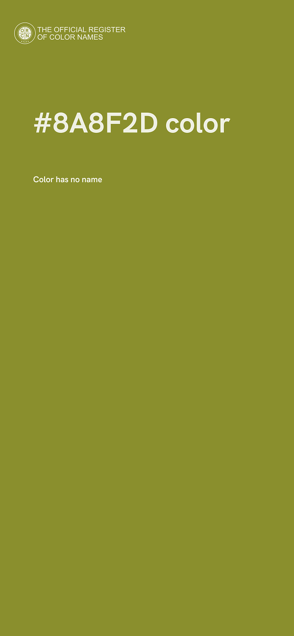 #8A8F2D color image