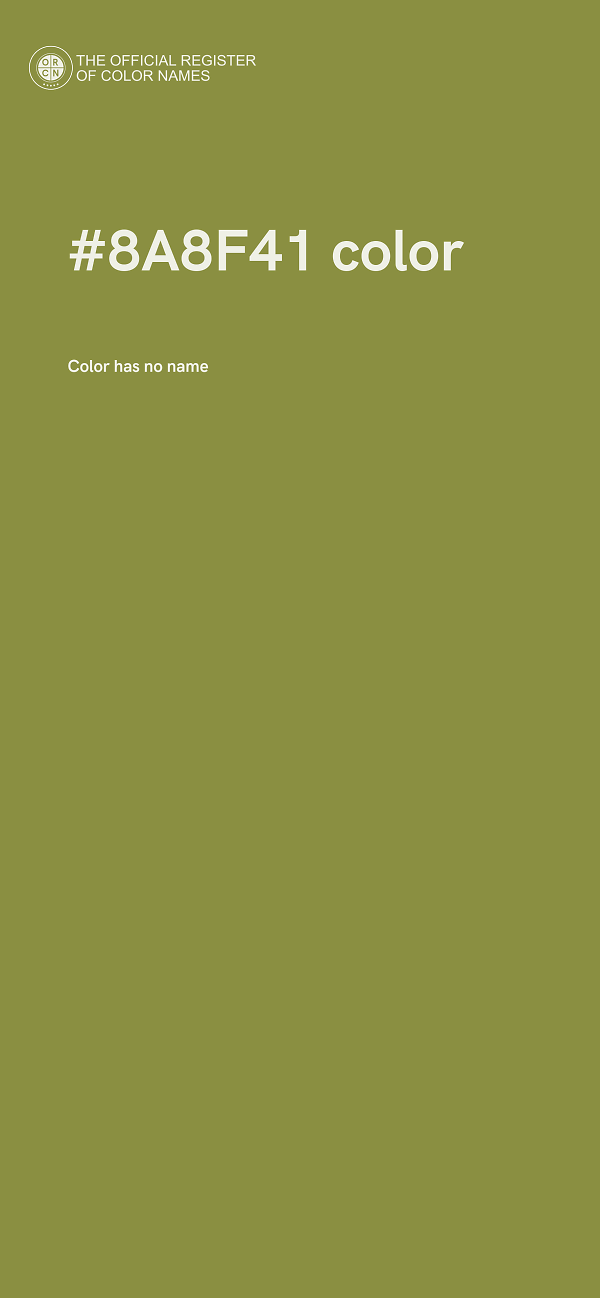 #8A8F41 color image