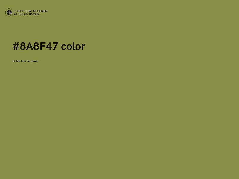 #8A8F47 color image