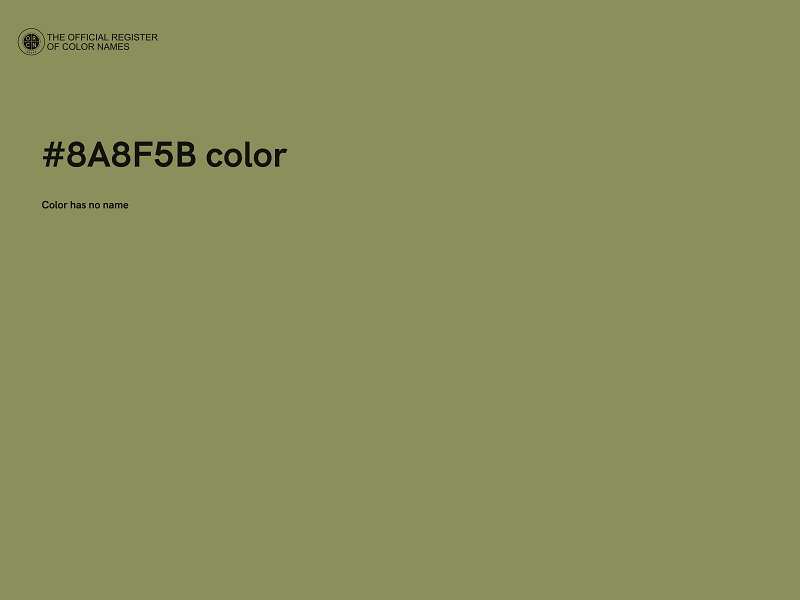 #8A8F5B color image