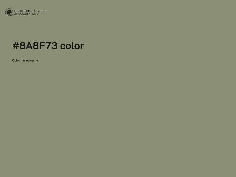 #8A8F73 color image