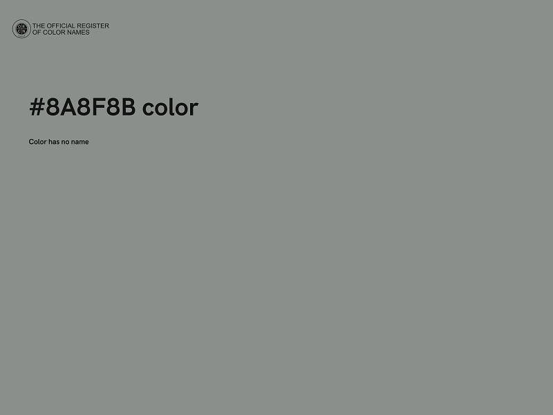 #8A8F8B color image