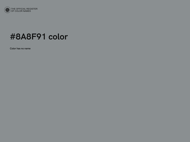 #8A8F91 color image