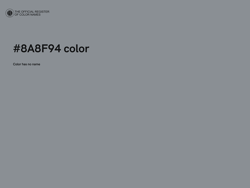 #8A8F94 color image