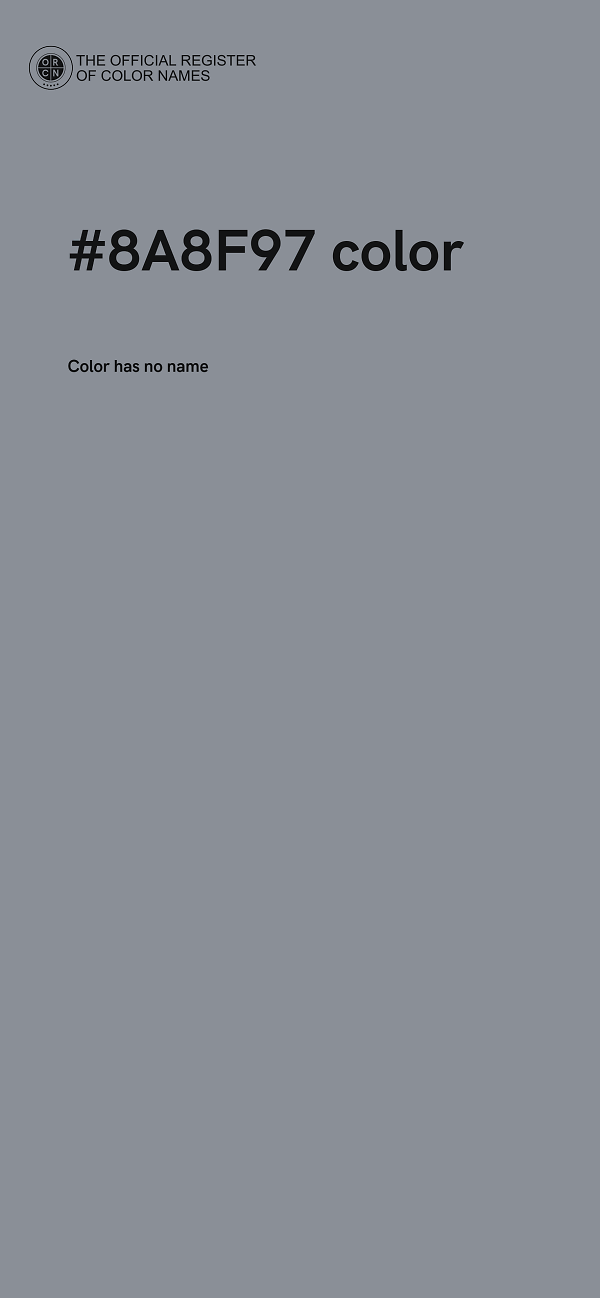 #8A8F97 color image