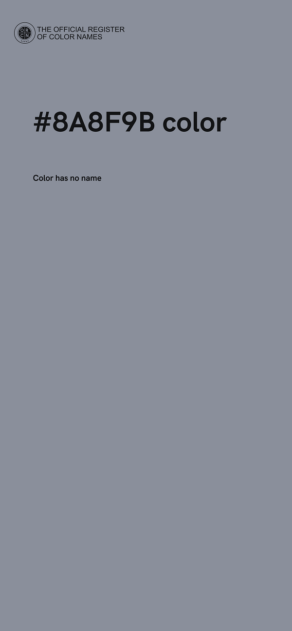 #8A8F9B color image