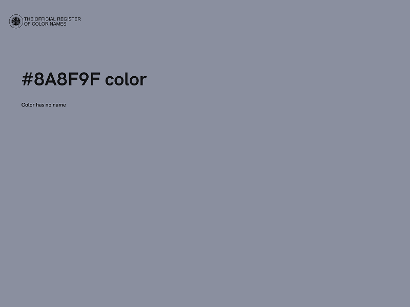 #8A8F9F color image