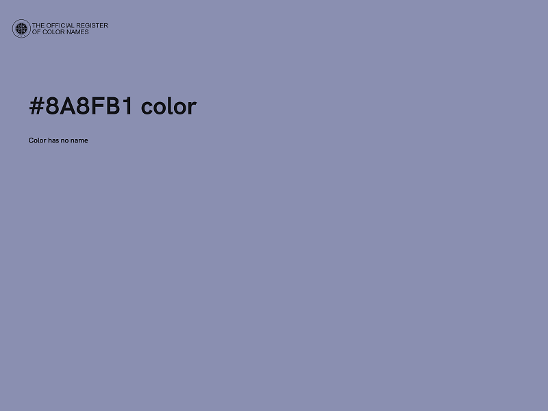 #8A8FB1 color image