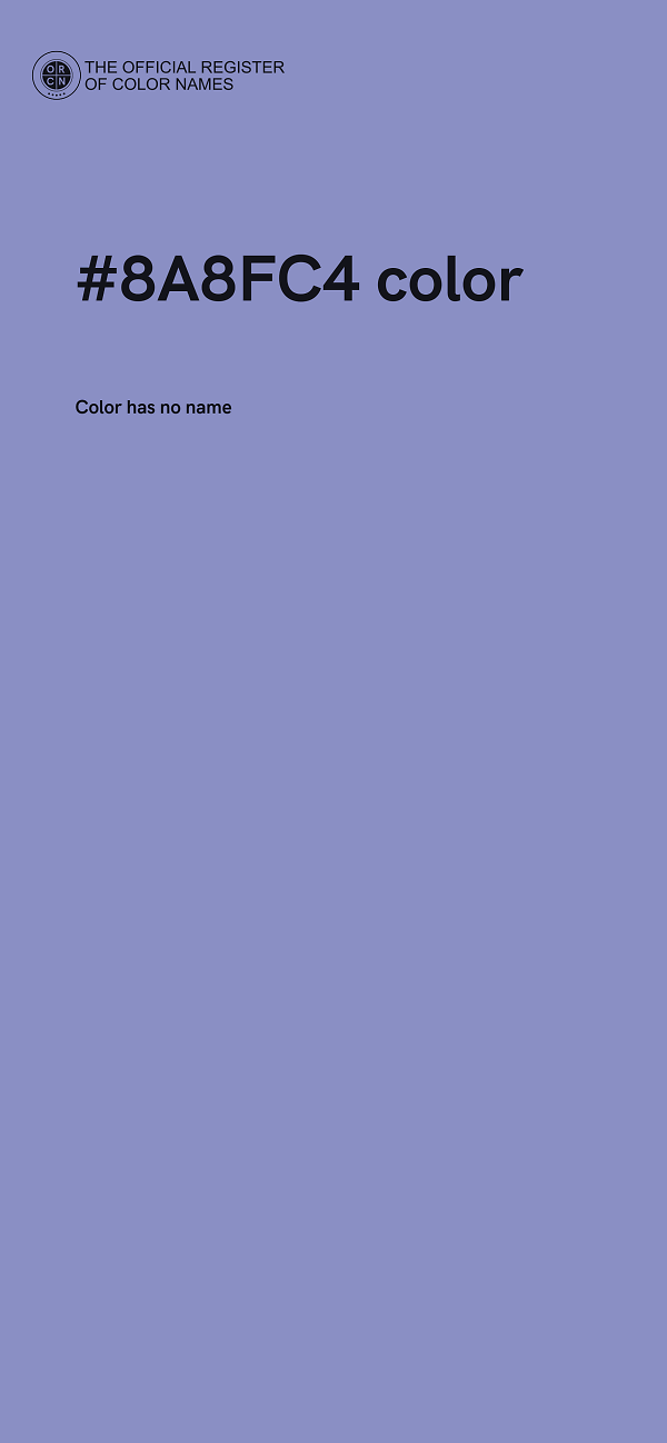 #8A8FC4 color image