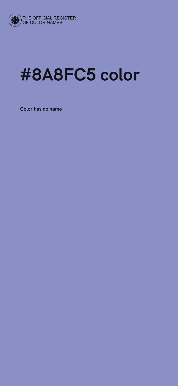 #8A8FC5 color image