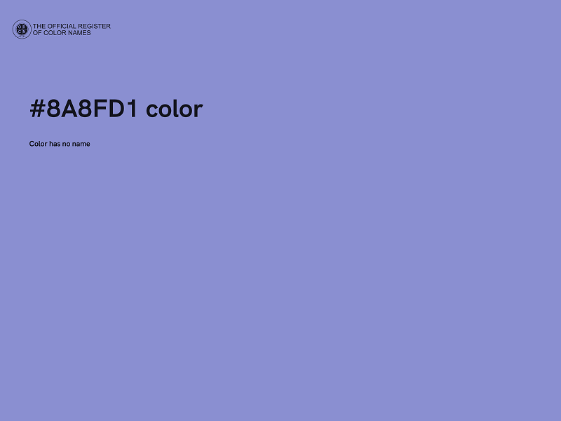 #8A8FD1 color image