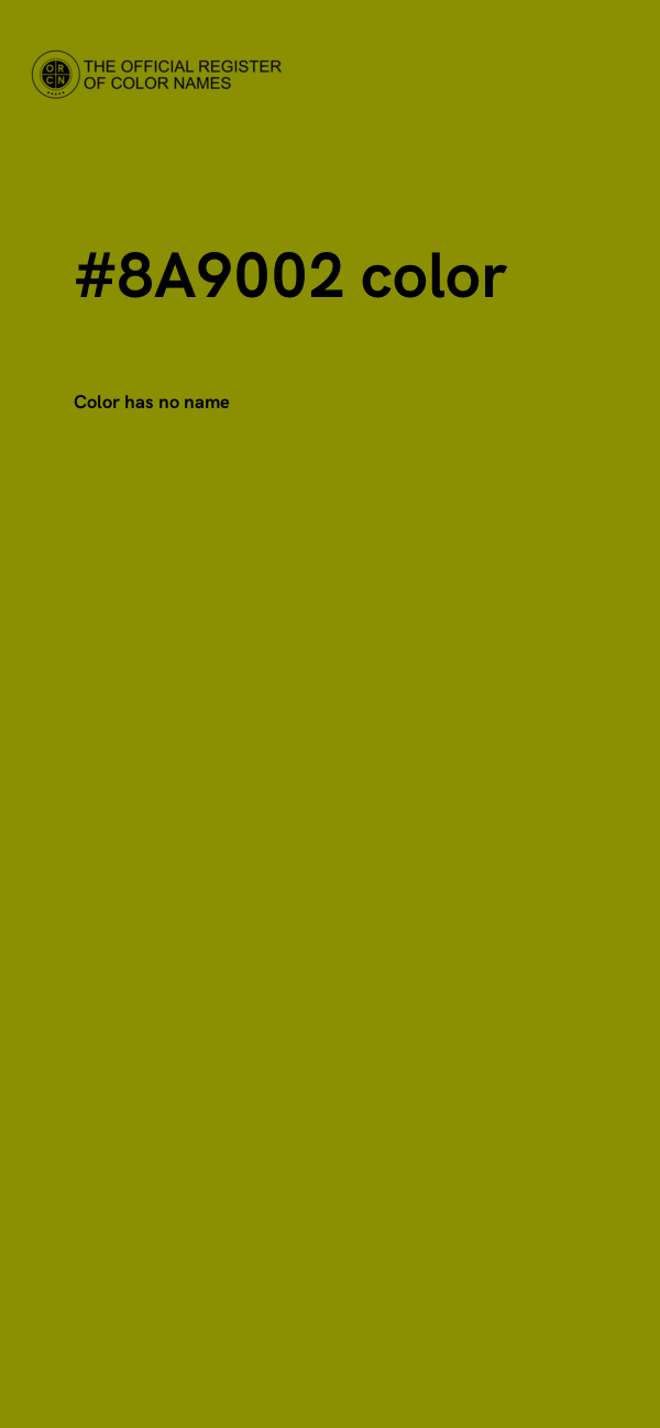 #8A9002 color image