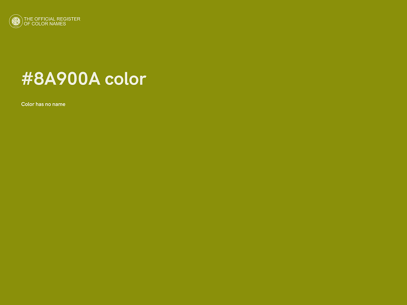 #8A900A color image