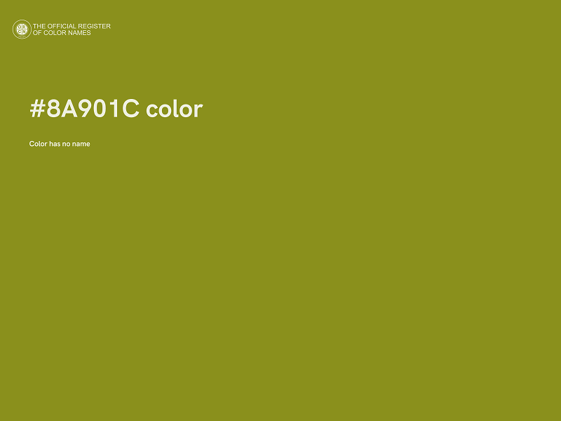 #8A901C color image
