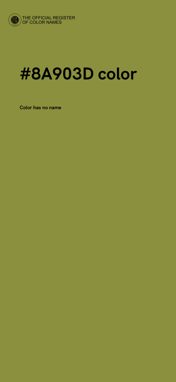 #8A903D color image