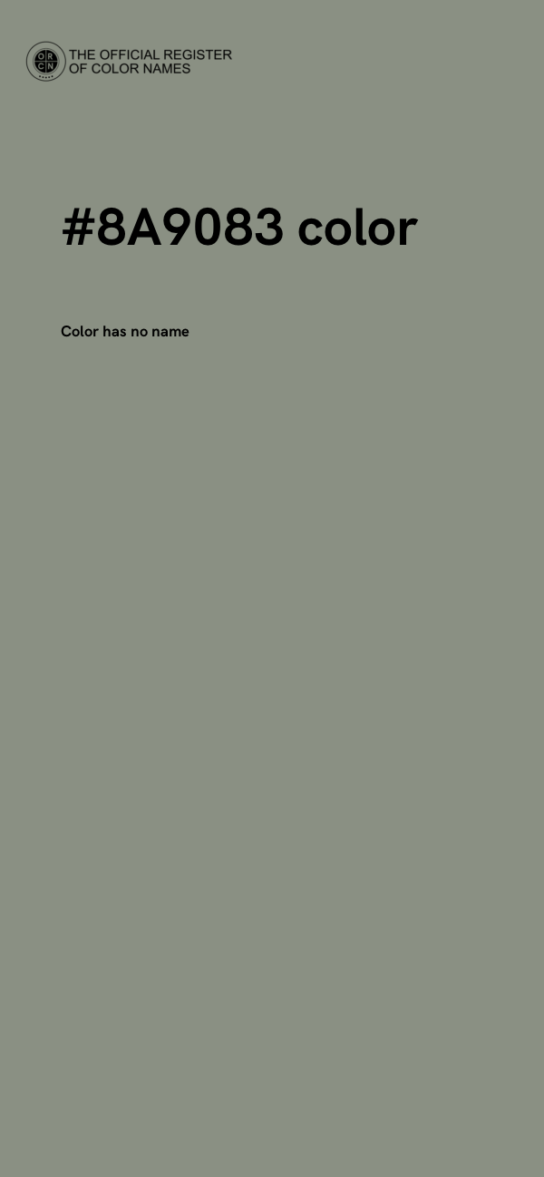 #8A9083 color image