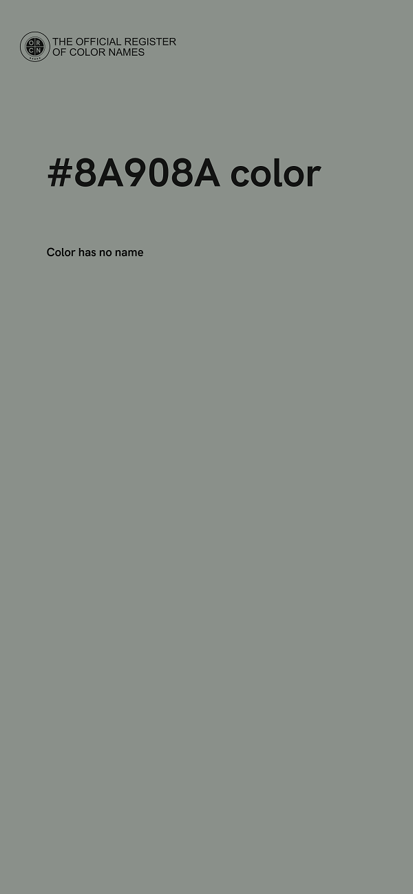 #8A908A color image