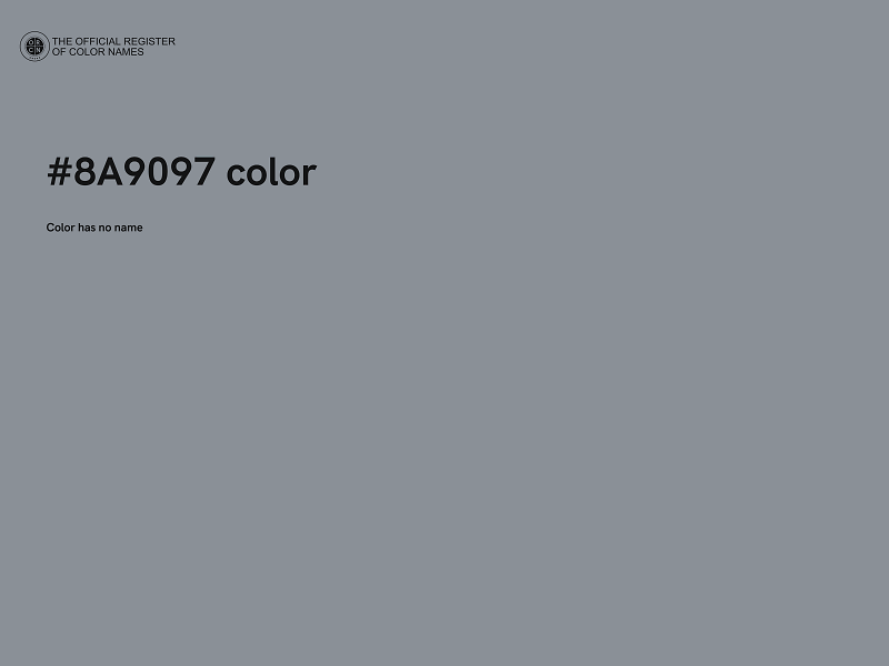 #8A9097 color image