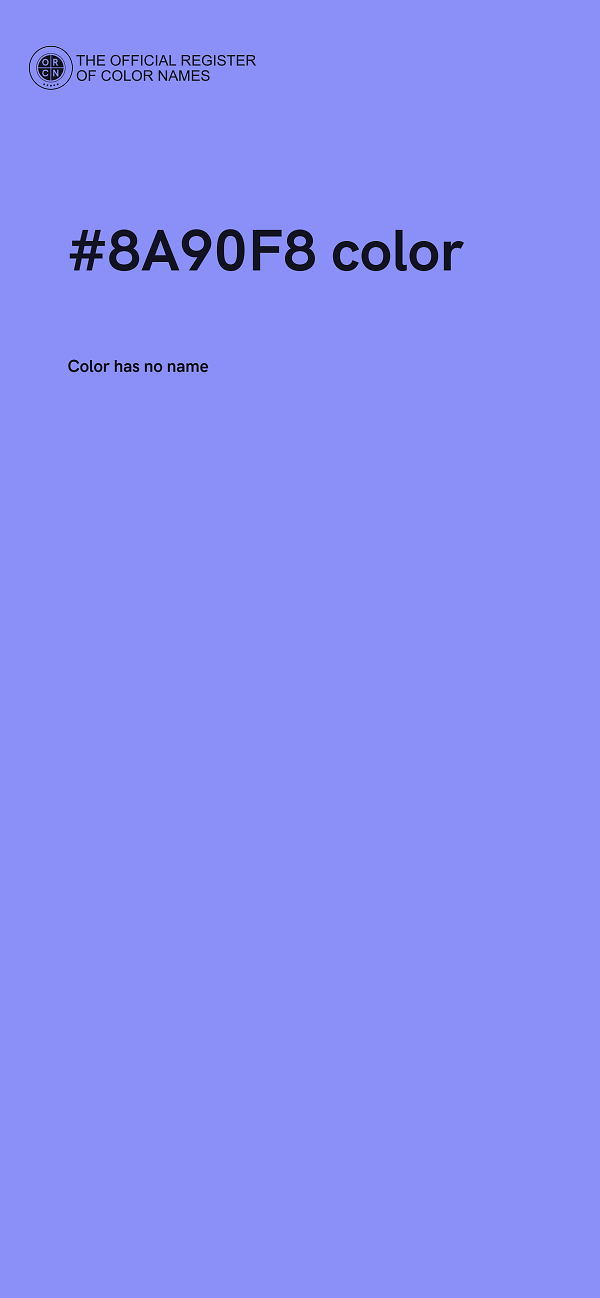 #8A90F8 color image