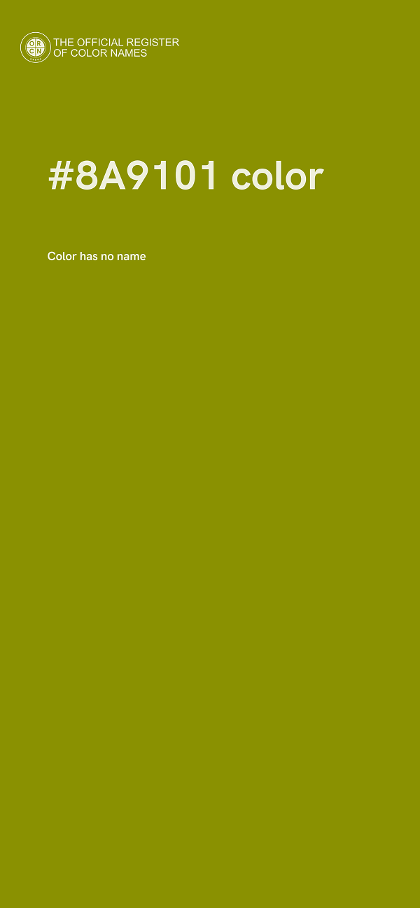 #8A9101 color image