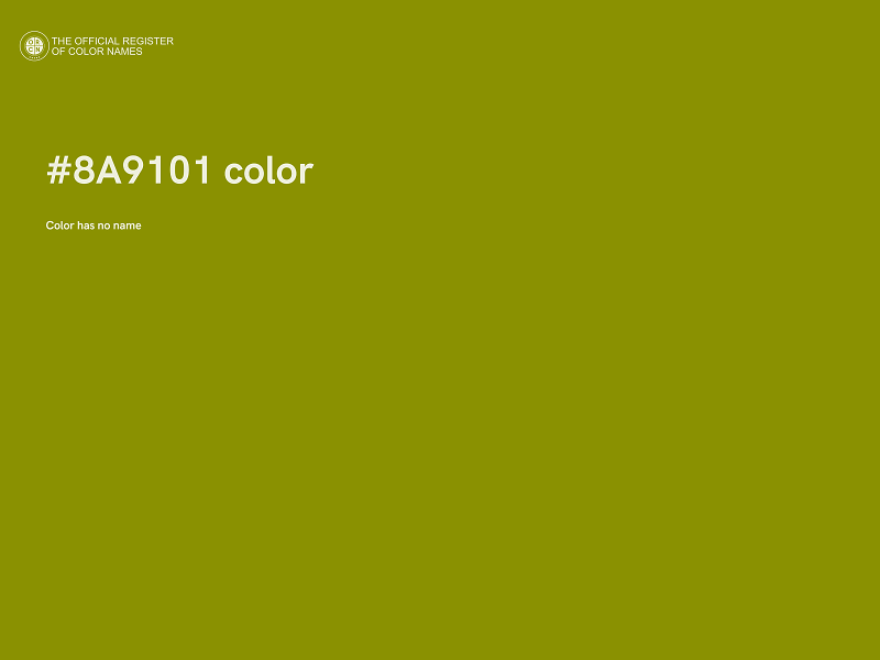 #8A9101 color image