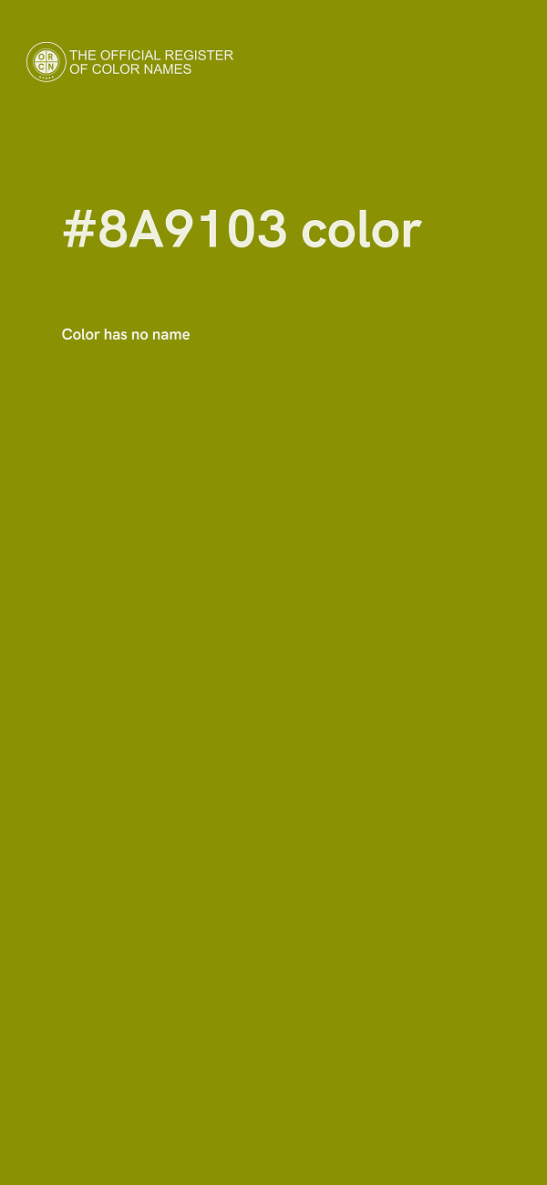 #8A9103 color image