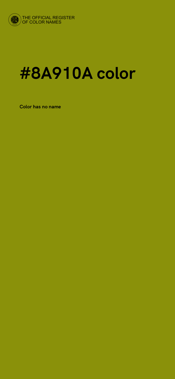 #8A910A color image