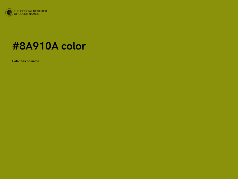 #8A910A color image