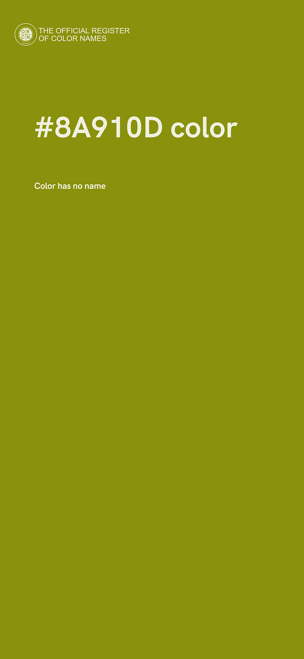 #8A910D color image